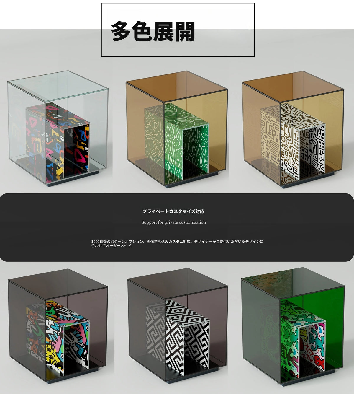 モダンデザイン強化ガラスセンターテーブル - アクリル製、スタイリッシュなインテリアに最適 hjzjl-5197