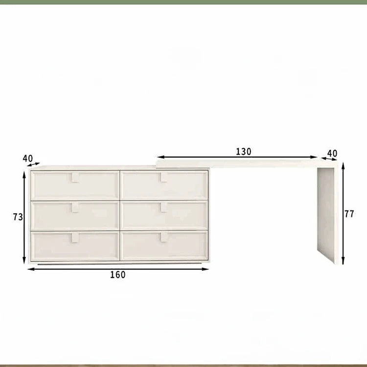 モダンデザインの多層板製化粧台|収納力抜群で洗練されたインテリアに最適! hko-4605