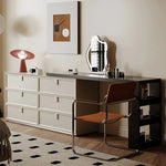 モダンデザインの多層板製化粧台|収納力抜群で洗練されたインテリアに最適! hko-4605