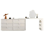 モダンデザインの多層板製化粧台|収納力抜群で洗練されたインテリアに最適! hko-4605