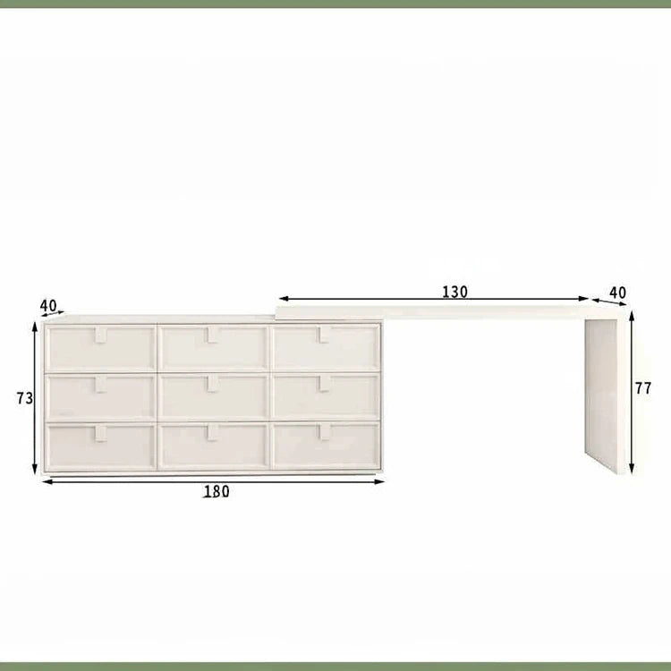 モダンデザインの多層板製化粧台|収納力抜群で洗練されたインテリアに最適! hko-4605