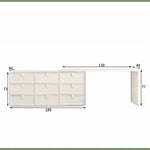 モダンデザインの多層板製化粧台|収納力抜群で洗練されたインテリアに最適! hko-4605