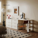 モダンデザインの多層板製化粧台|収納力抜群で洗練されたインテリアに最適! hko-4605