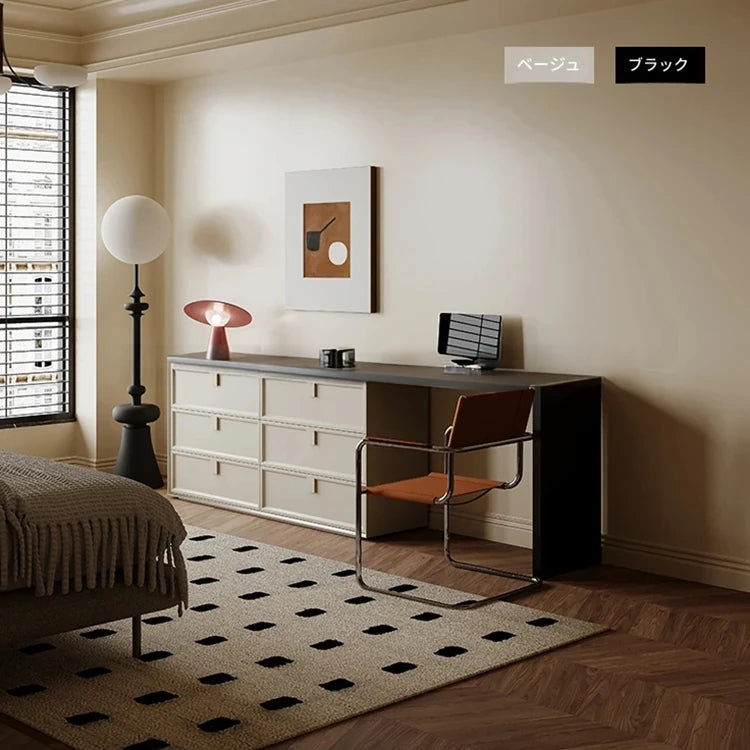 モダンデザインの多層板製化粧台|収納力抜群で洗練されたインテリアに最適! hko-4605