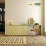 モダンデザインの多層板化粧台 | スタイリッシュな収納とミラー付き | おしゃれなインテリアアイテム hko-4606