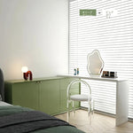 モダンデザインの多層板化粧台 | スタイリッシュな収納とミラー付き | おしゃれなインテリアアイテム hko-4606