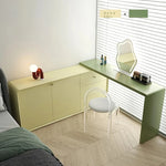 モダンデザインの多層板化粧台 | スタイリッシュな収納とミラー付き | おしゃれなインテリアアイテム hko-4606