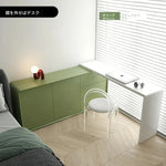 モダンデザインの多層板化粧台 | スタイリッシュな収納とミラー付き | おしゃれなインテリアアイテム hko-4606