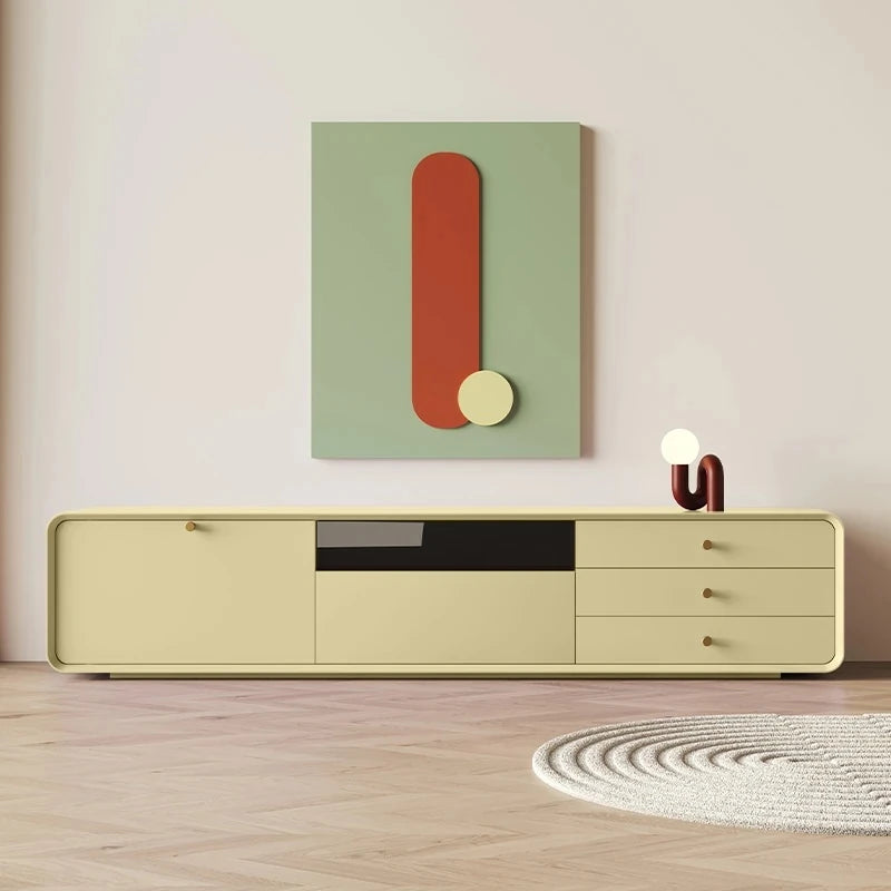 モダンデザインの多層板テレビ台 - シンプルでスタイリッシュなリビングインテリア創造 hko-4607