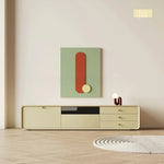 モダンデザインの多層板テレビ台 - シンプルでスタイリッシュなリビングインテリア創造 hko-4607