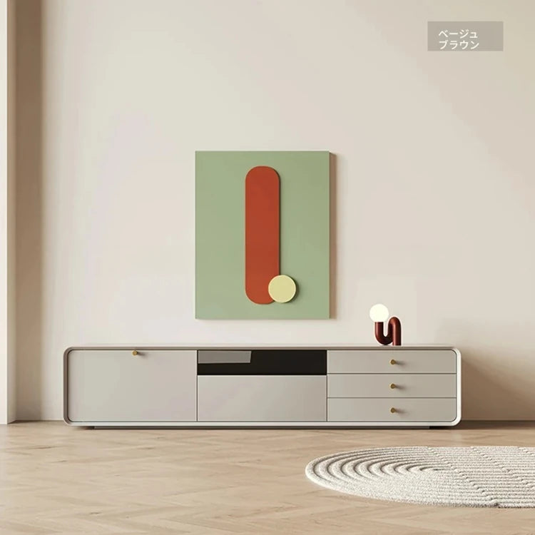 モダンデザインの多層板テレビ台 - シンプルでスタイリッシュなリビングインテリア創造 hko-4607