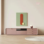 モダンデザインの多層板テレビ台 - シンプルでスタイリッシュなリビングインテリア創造 hko-4607