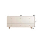 シンプルモダンキャビネット8段引出し - 室内収納に最適なスタイリッシュデザイン hko-4608