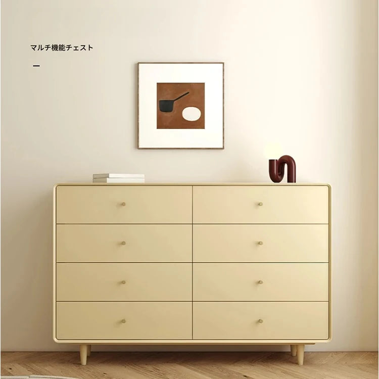 シンプルモダンキャビネット8段引出し - 室内収納に最適なスタイリッシュデザイン hko-4608