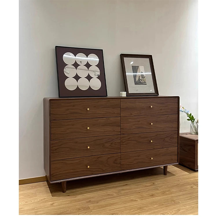 シンプルモダンキャビネット8段引出し - 室内収納に最適なスタイリッシュデザイン hko-4608