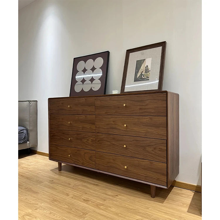 シンプルモダンキャビネット8段引出し - 室内収納に最適なスタイリッシュデザイン hko-4608