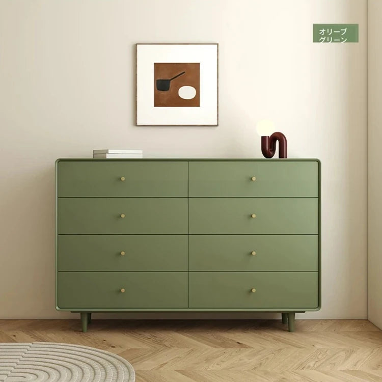 シンプルモダンキャビネット8段引出し - 室内収納に最適なスタイリッシュデザイン hko-4608