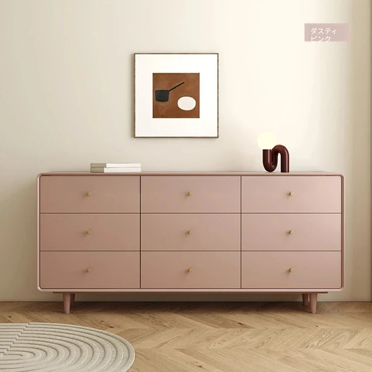 シンプルモダンキャビネット8段引出し - 室内収納に最適なスタイリッシュデザイン hko-4608