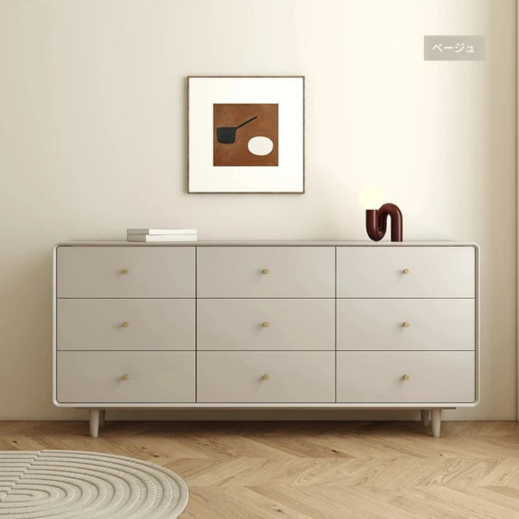 シンプルモダンキャビネット8段引出し - 室内収納に最適なスタイリッシュデザイン hko-4608