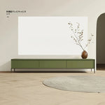 シンプルでスタイリッシュなテレビ台 - モダンデザインのグリーン収納家具 hko-4609