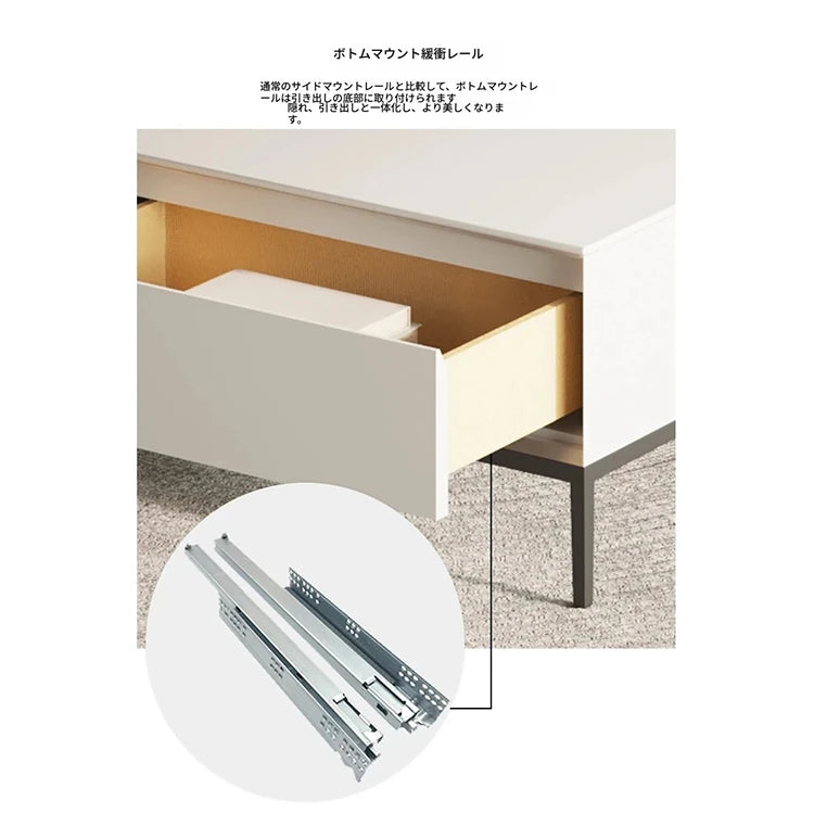 シンプルでスタイリッシュなテレビ台 - モダンデザインのグリーン収納家具 hko-4609