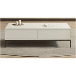 モダンセンターテーブル | シンプルデザインと収納力抜群 | リビングルームに最適なグリーン仕上げ hko-4623