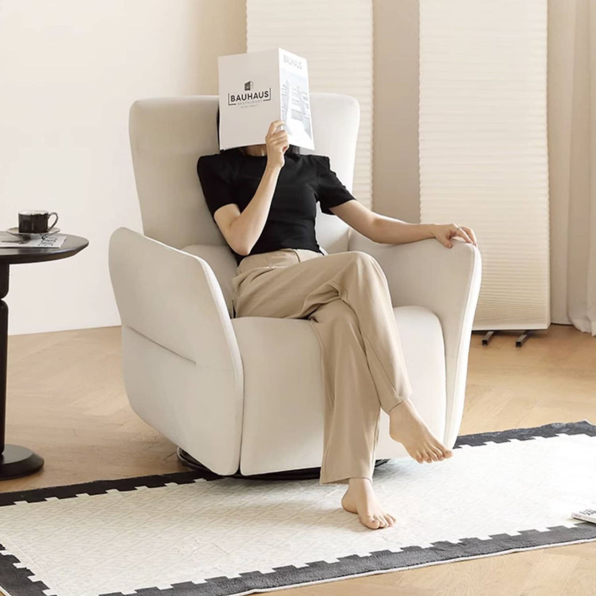 「快適なシンプルデザイン!パイン無垢材多層板とポリエステル繊維の高品質ソファー」 hksc-979