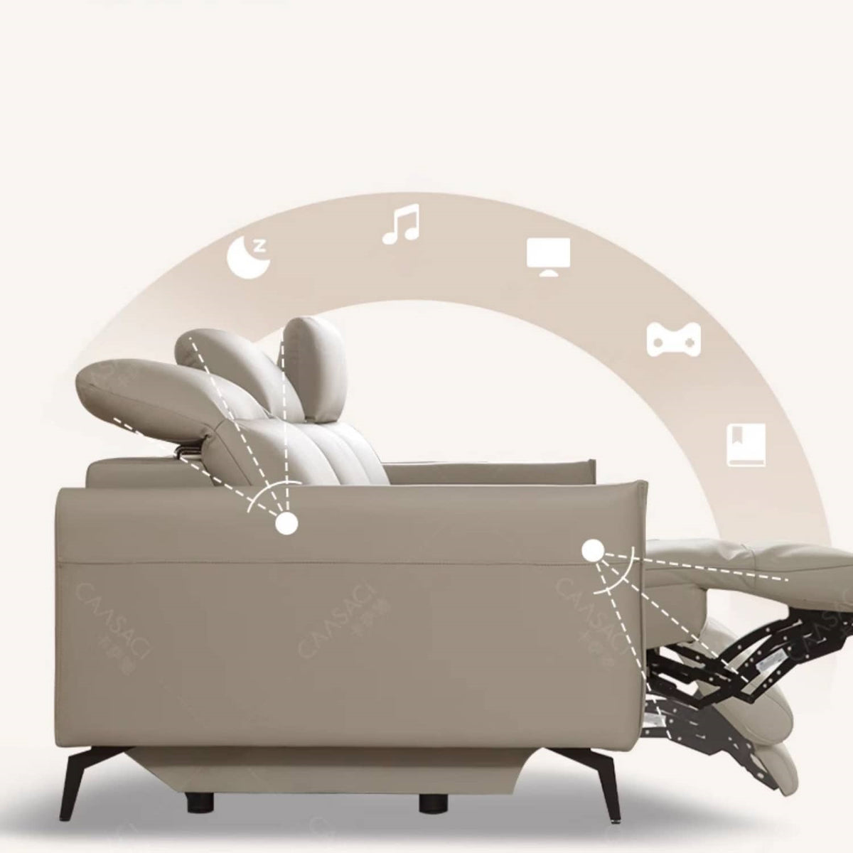 【高品質パイン材&フェイクレザー使用】快適ソファー - 多様なデザインと耐久性 hksc-984