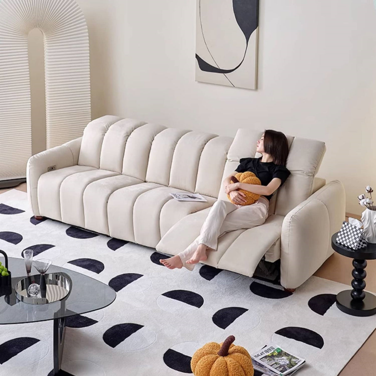 【快適】パイン材ソファー|多層板とポリエステル繊維で耐久性抜群 hksc-989