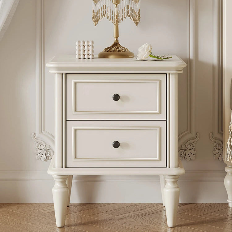 おしゃれなチェリー材&パイン製ナイトテーブル - シンプルで上品なデザイン、収納力抜群の引き出し付き! hl-4879