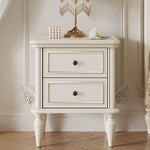 おしゃれなチェリー材&パイン製ナイトテーブル - シンプルで上品なデザイン、収納力抜群の引き出し付き! hl-4879