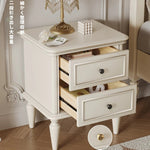 おしゃれなチェリー材&パイン製ナイトテーブル - シンプルで上品なデザイン、収納力抜群の引き出し付き! hl-4879