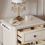 おしゃれなチェリー材&パイン製ナイトテーブル - シンプルで上品なデザイン、収納力抜群の引き出し付き! hl-4879