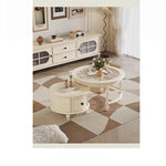 センターテーブル チェリー材 パイン 強化ガラス使用 おしゃれなリビング補助家具 hl-4881