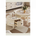 センターテーブル チェリー材 パイン 強化ガラス使用 おしゃれなリビング補助家具 hl-4881