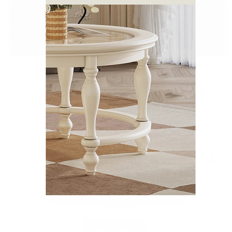 センターテーブル チェリー材 パイン 強化ガラス使用 おしゃれなリビング補助家具 hl-4881