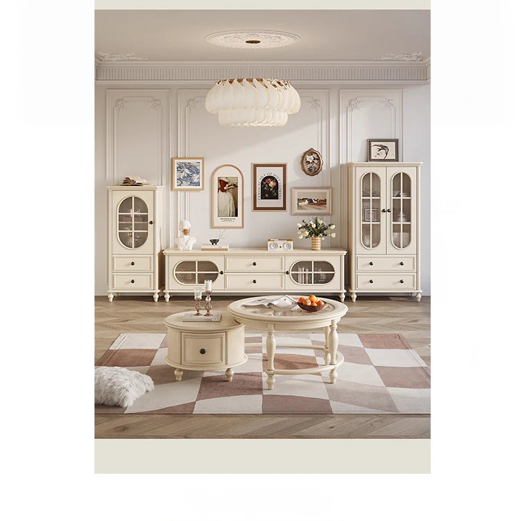 チェリー材とパインの洗練されたテレビ台 - インテリアにぴったりなモダンデザイン hl-4882