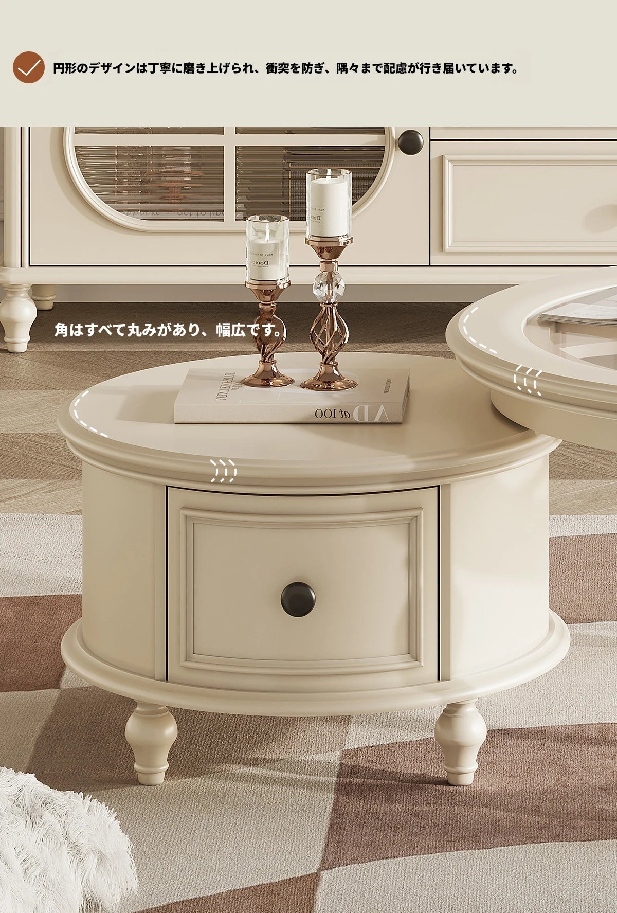 チェリー材とパインの洗練されたテレビ台 - インテリアにぴったりなモダンデザイン hl-4882