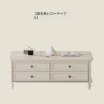 チェリー材パイン製センターテーブル|シンプルでスタイリッシュなデザイン|リビングにぴったりの収納付きテーブル hl-4883