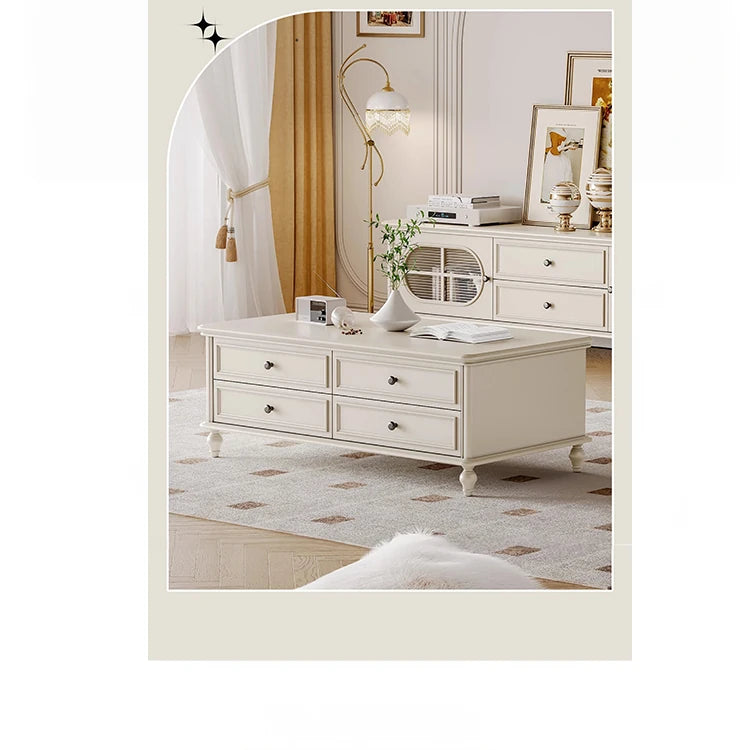 チェリー材パイン製センターテーブル|シンプルでスタイリッシュなデザイン|リビングにぴったりの収納付きテーブル hl-4883