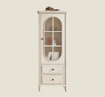 チェリー材とパイン製の美しいディスプレイキャビネット | ガラス扉付きで収納力抜群 | シンプルで上品なデザイン hl-4884