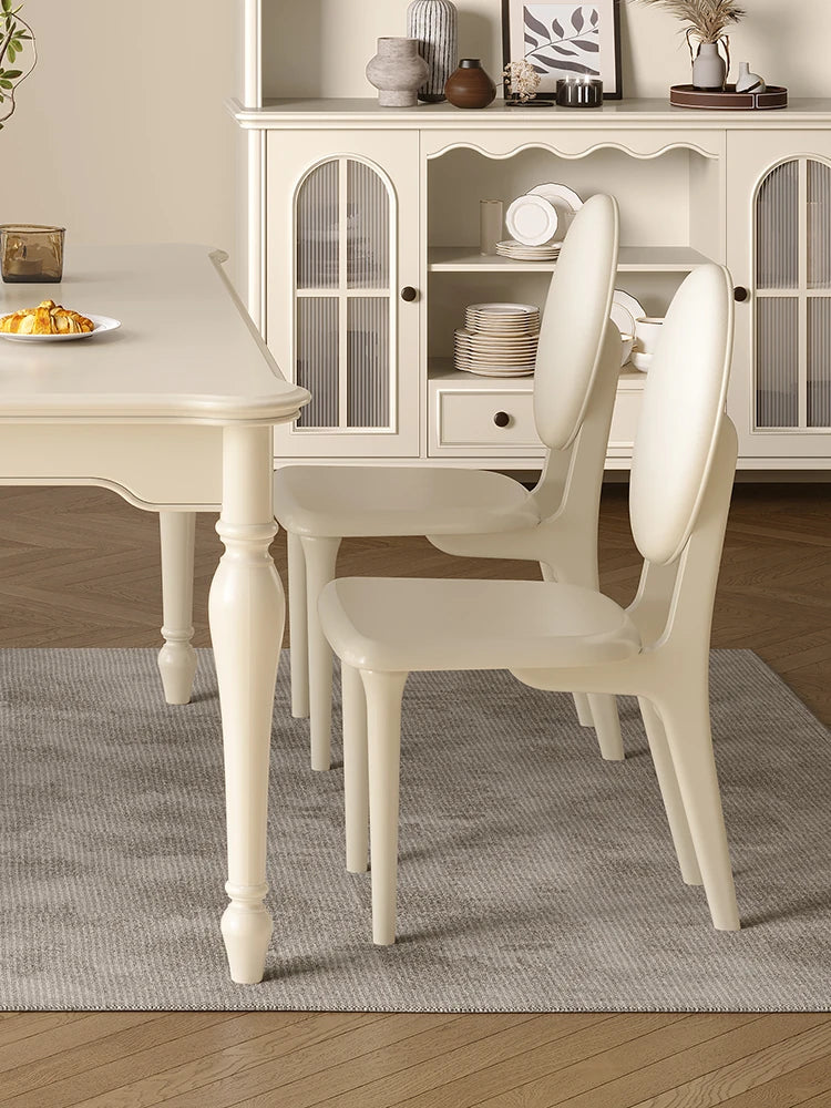 チェリー材エアレザー製 モダンスタイルチェア – 快適な座り心地を追求した洗練されたデザイン hl-4892