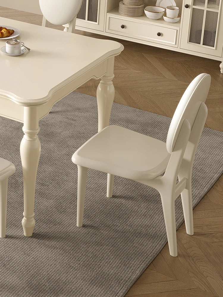 チェリー材エアレザー製 モダンスタイルチェア – 快適な座り心地を追求した洗練されたデザイン hl-4892