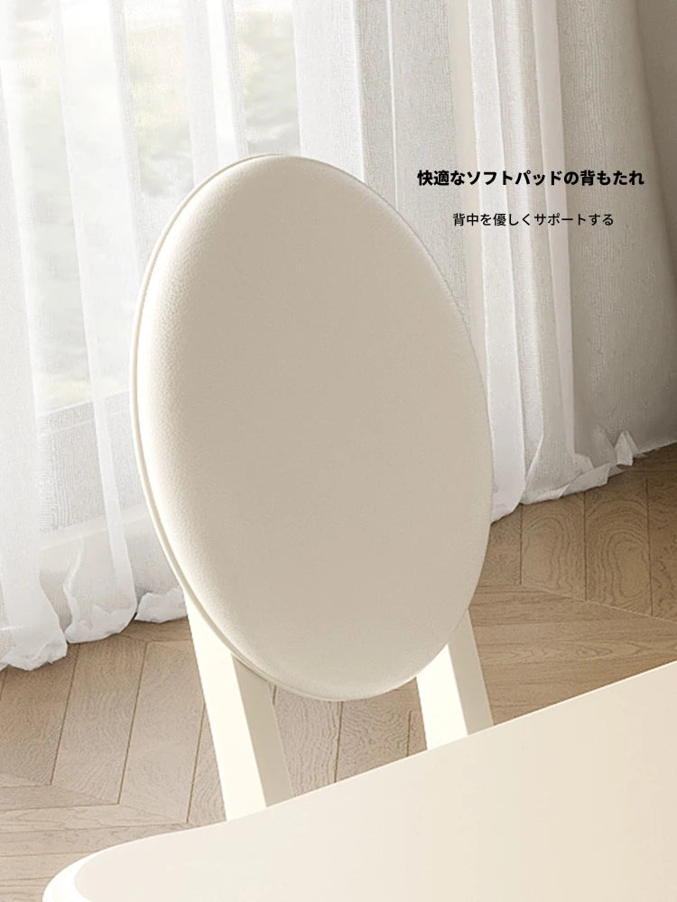 チェリー材エアレザー製 モダンスタイルチェア – 快適な座り心地を追求した洗練されたデザイン hl-4892