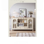 チェリー材使用・多層板キャビネット - スタイリッシュなデザインの収納家具、ガラス扉付きでおしゃれなリビングやダイニングに最適! hl-4893