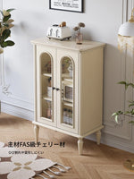 チェリーペイン・ガラスキャビネット|スタイリッシュなホーム収納|多層板仕様で高級感溢れるデザイン hl-4894