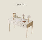 シンプルでエレガントなチェリー材とパイン製デスク - 収納付きデザイン、ホームオフィスや学習スペースに最適! hl-4895