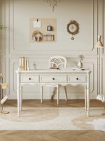 シンプルでエレガントなチェリー材とパイン製デスク - 収納付きデザイン、ホームオフィスや学習スペースに最適! hl-4895