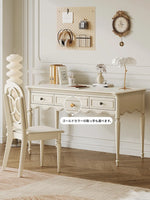 シンプルでエレガントなチェリー材とパイン製デスク - 収納付きデザイン、ホームオフィスや学習スペースに最適! hl-4895