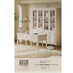 シンプルでエレガントなチェリー材とパイン製デスク - 収納付きデザイン、ホームオフィスや学習スペースに最適! hl-4895